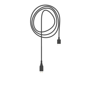 Top view of an USB-C cable for ForceTube and ProVolver haptic gun