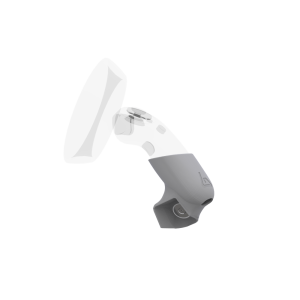 Left view of Right hand Grey PLA cups Controller mount spare parts for HP Reverb G2 with Detachable Attachment