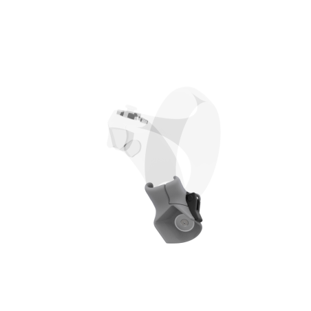 Left view of Right hand Grey PLA cups Controller mount spare parts for PSVR 2 with Detachable Attachment