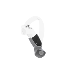 Left view of Right hand Grey PLA cups Controller mount spare parts for Pico 4 with Detachable Attachment