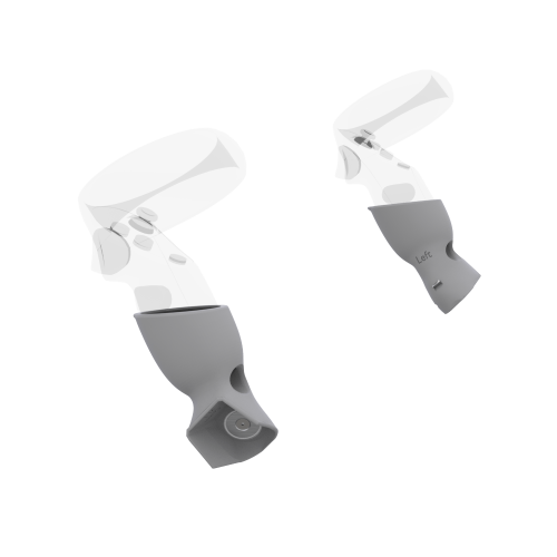 Left view of Pair of Grey PLA cups Controller mount spare parts for Pico Neo 3 with Detachable Attachment