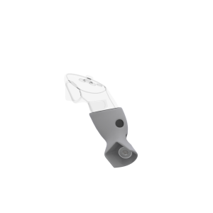 Left view of Right hand Grey PLA cups Controller mount spare parts for Meta Quest 3 with Detachable Attachment