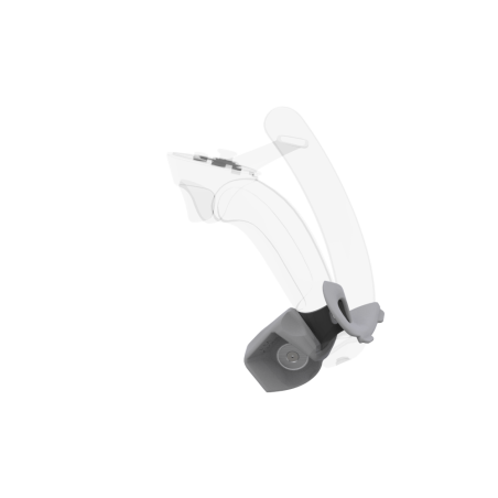 Left view of Right hand Grey PLA cups Controller mount spare parts for Valve Index with Detachable Attachment