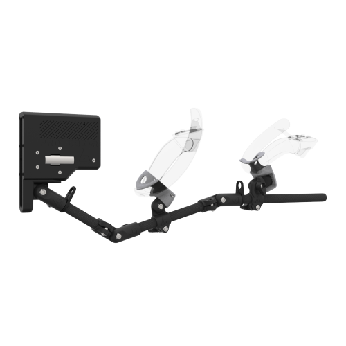 Right view of ForceTube with Haptic Explorer stock for Valve Index with Black Carbon Armature and Grey PLA cups