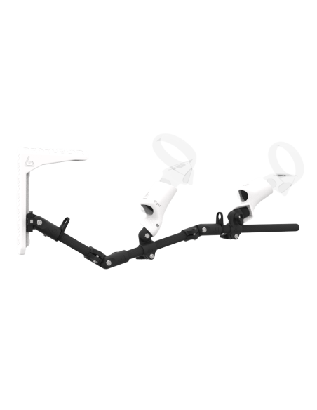 Right view of MagTube vr gunstock for Focus 3 with Carbon Armature with White MK2 Buttstock and White PLA cups