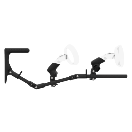 Side view of MagTube vr gunstock for HP Reverb G2 with Carbon Armature with Carbon MK1 Buttstock and Carbon cups