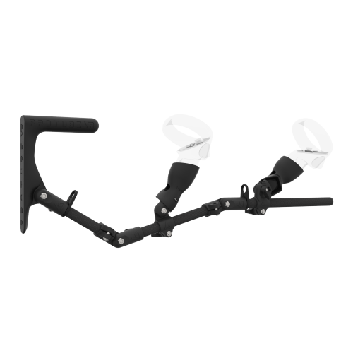 Right view of MagTube vr gunstock for Meta Quest 2 with Carbon Armature with Carbon MK1 Buttstock and Carbon cups