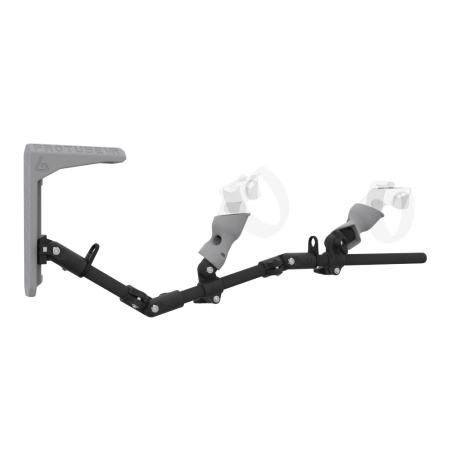 Right view of MagTube vr gunstock for Rift CV1 with Carbon Armature with Grey MK2 Buttstock and Grey PLA cups