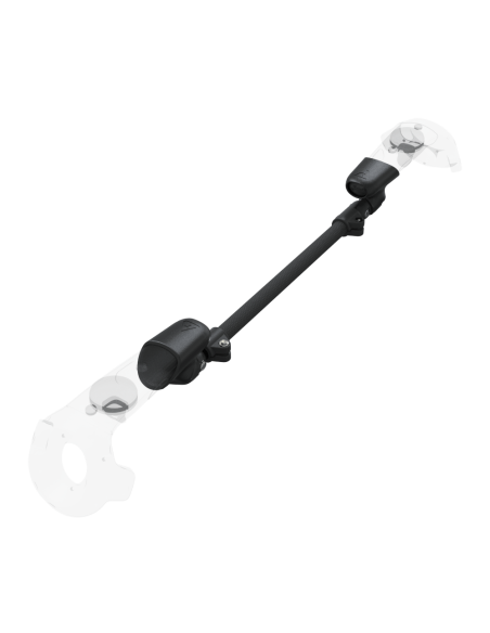 Right view of ProSaber lightsaber and paddle for HTC Vive with Black Carbon Armature and Black Carbon cups