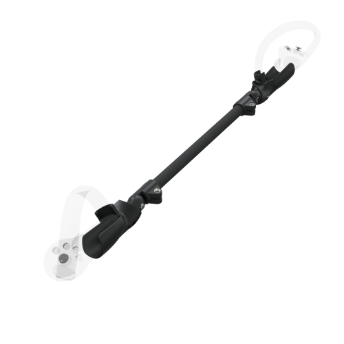 Right view of ProSaber lightsaber and paddle for Pico 4 with Black Carbon Armature and Black Carbon cups