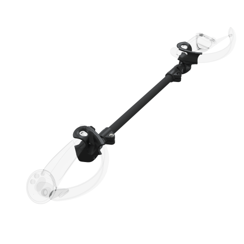 Right view of ProSaber lightsaber and paddle for Valve Index Knuckles with Black Carbon Armature and Black Carbon cups