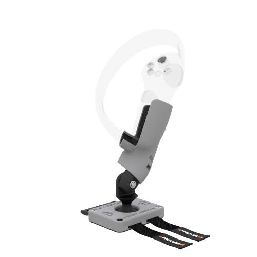 Right view of Right hand ProTas VR Joystick for Pico 4 with Grey PLA base with Grey PLA cups