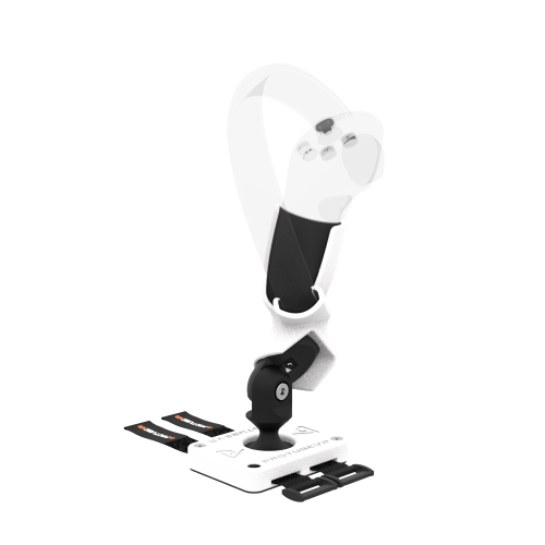 Right view of Left hand ProTas VR Joystick for Pico 4 with White PLA base with White PLA cups