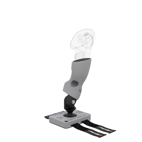 Right view of Right hand ProTas VR Joystick for Meta Quest 3 with Grey PLA base with Grey PLA cups
