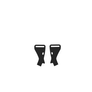 Side view of a pair Meta Quest 1 ProStraps Bottom attachement