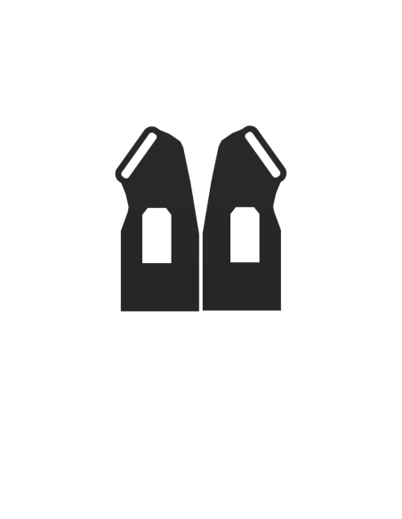 Side view of a pair of Meta Quest 2 prostraps top attachement MK1 cup compatible