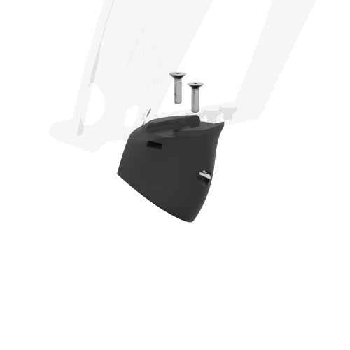 the magnetic bottom part of a provolver transparent right cup for Valve Index controller left view