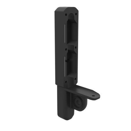right view of black carbon butt plate spare parts for ForceTube haptic Explorer module