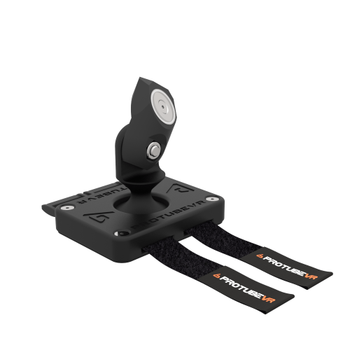 right view of black vr joystick protas base without controller cup with ProTubeVR logo