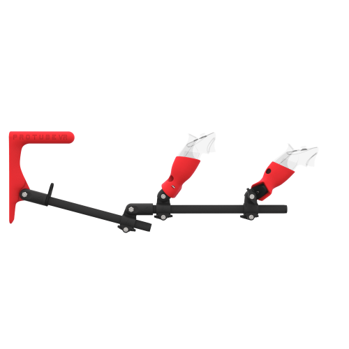 starter gunstock meta quest 3 with carbon armature and red stock MK1 and cups