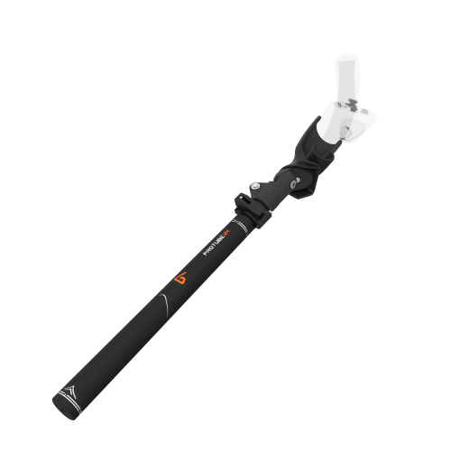 View of Swing It VR golf club for Pico 4 Carbon Armature and Black Carbon Fiber cups Left hand