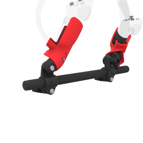Zoom view of Right hand Starter vr gun stock for Pico 4 without shoulder stock and Red cups Carbon tube