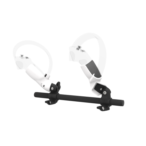 Left view of Right hand Starter vr gun stock for Pico 4 without shoulder stock and White cups Carbon tube