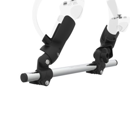 Zoom view of Right hand Starter vr gun stock for Pico 4 without shoulder stock and Black cups Chrome tube