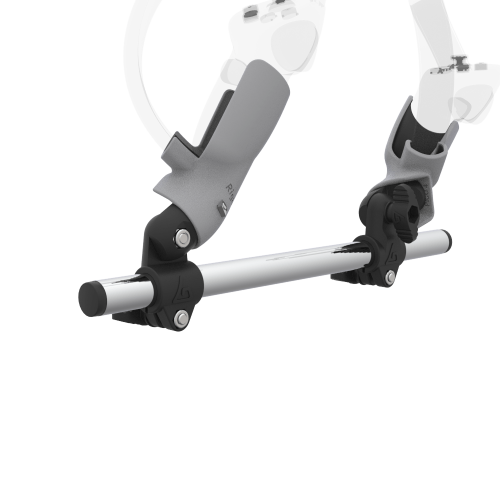 Zoom view of Right hand Starter vr gun stock for Pico 4 without shoulder stock and Grey cups Chrome tube