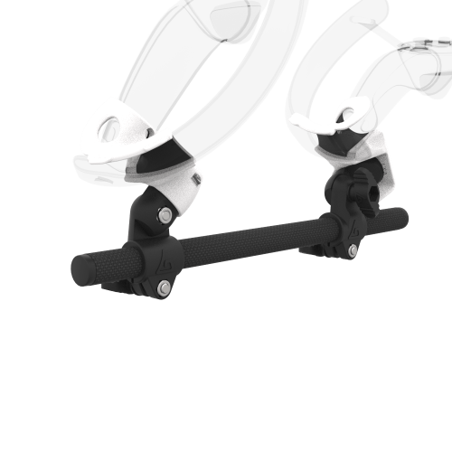 Zoom view of Right hand Starter vr gun stock for Valve Index without shoulder stock and White cups Carbon tube