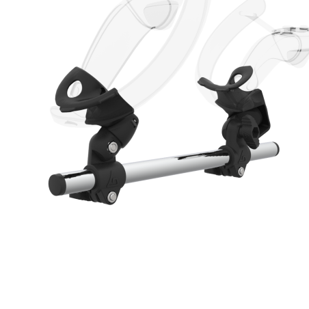 Zoom view of Right hand Starter vr gun stock for Valve Index without shoulder stock and Black cups Chrome tube