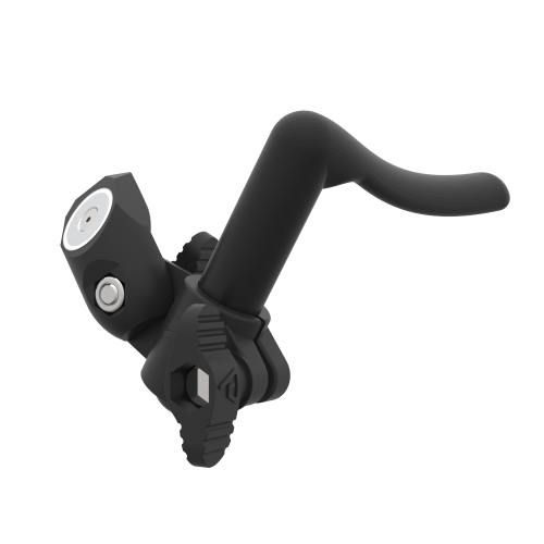 Left view of provolver carbon wrist support with bracket