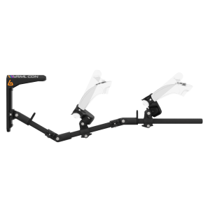 Side view of virtual reality gunstock Magtube full carbon with for Valve Index with VRML collaboration stock