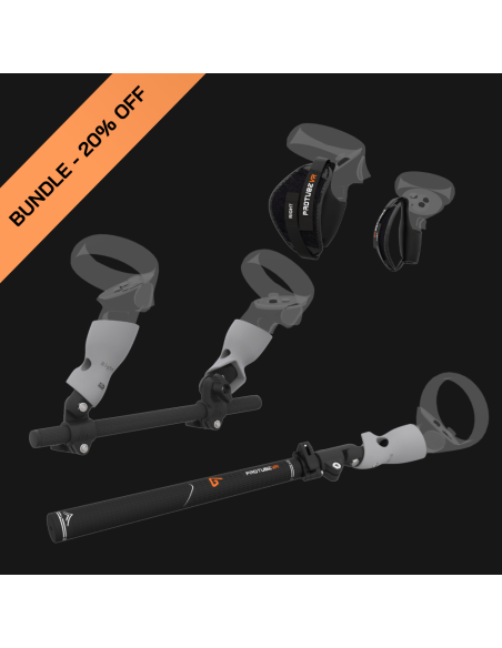 bundle for meta quest 2 new players with vr gunstock and golf club and comfort security straps grips