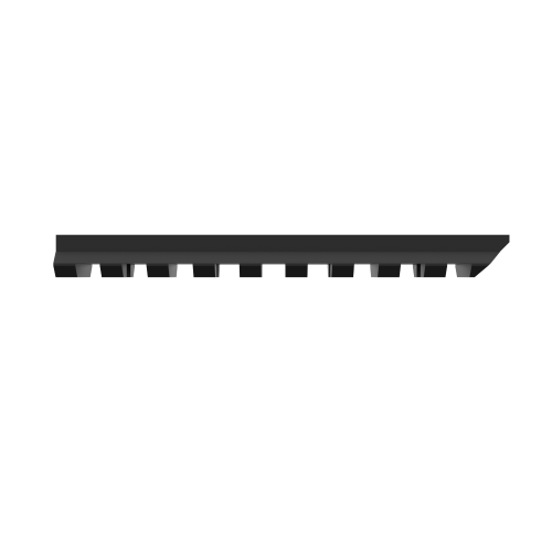 Side view of Pictanni rail 98x21mm
