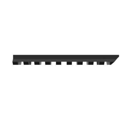 Side view of Pictanni rail 98x21mm