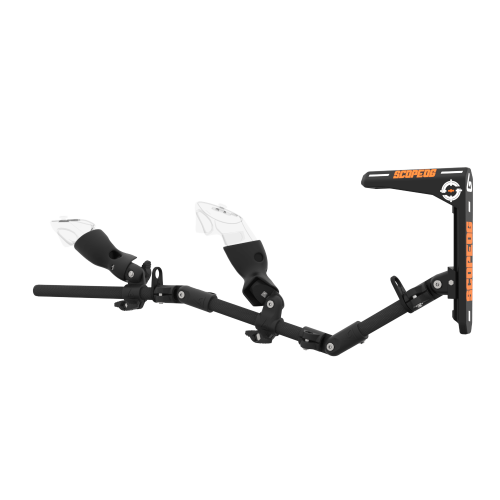 Left view of virtual reality gunstock Magtube full carbon with for Meta Quest 3 and Quest 3S with ScopeOG collaboration stock