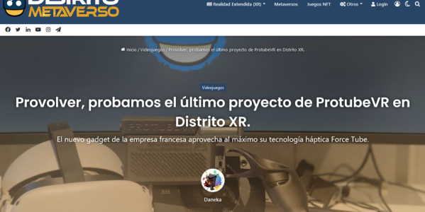 (ES) Provolver, probamos el último proyecto de ProtubeVR en Distrito XR.